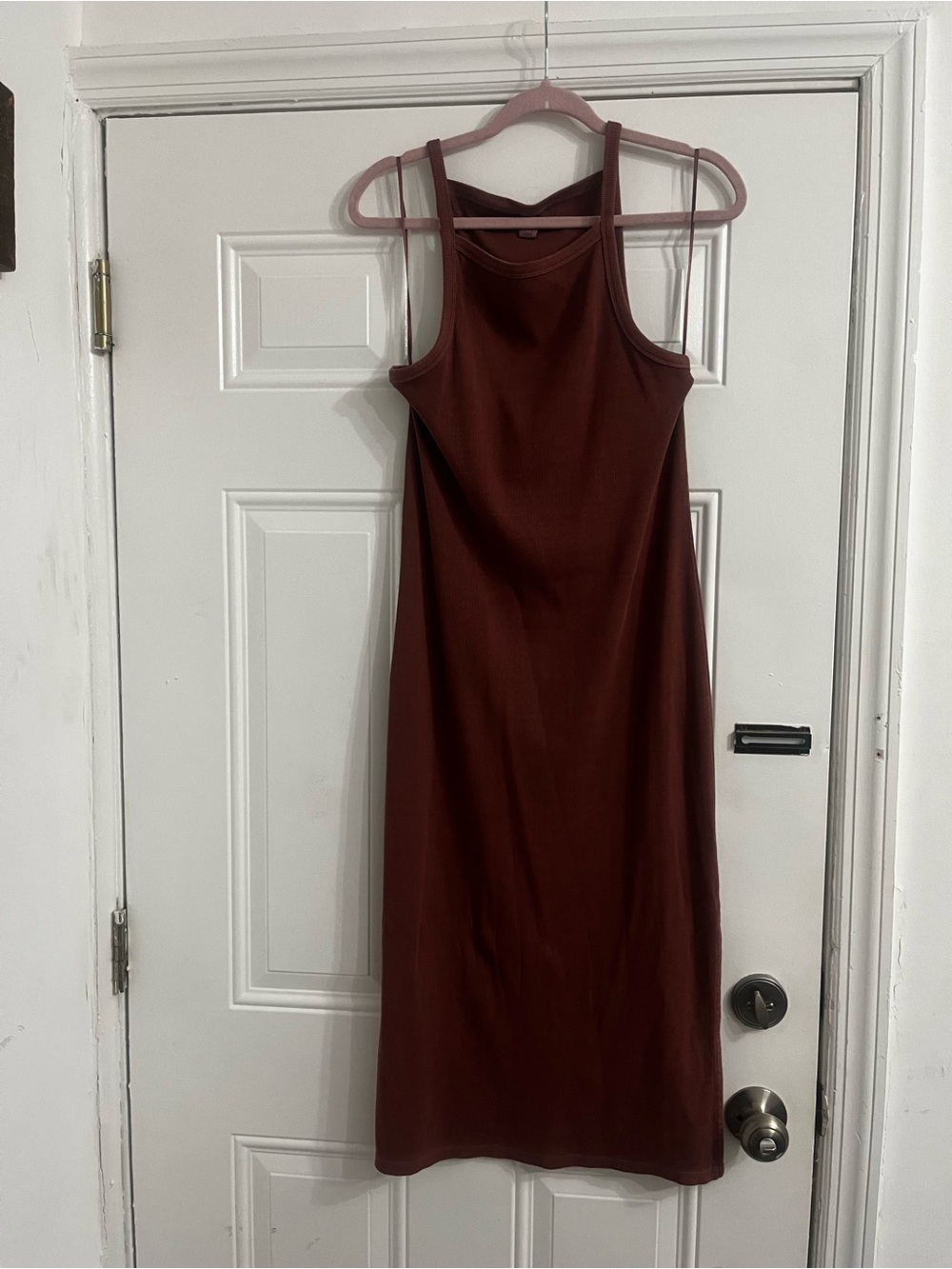 Old Navy Sleeveless Midi Dress - Deep Rust